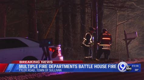 Multiple Fire Departments Battle House Fire Youtube