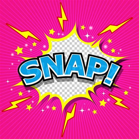 Snap! Comic Speech Bubble, Cartoon. ... | Stock vector | Colourbox