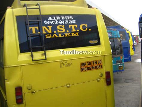 Tnstc bus parked at cmbt