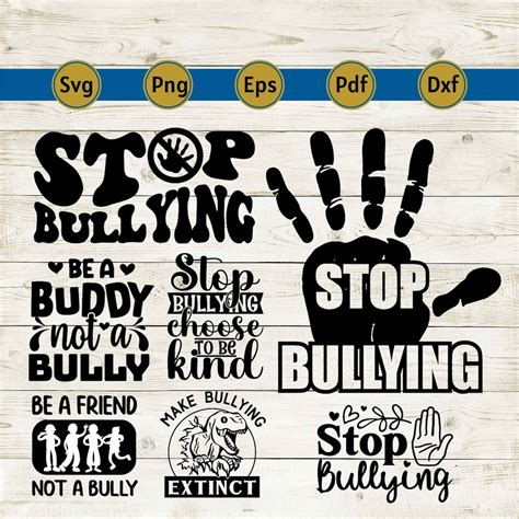 Stop Bullying Svg Anti Bullying Svg Kindness Svg No Bullying Svg Bullying Svg Be A Buddy