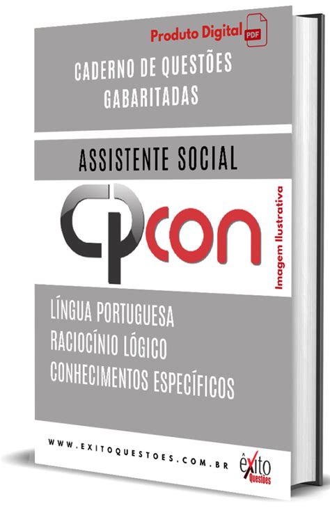 Caderno De Quest Es Gabaritadas Assistente Social Cpcon Xito