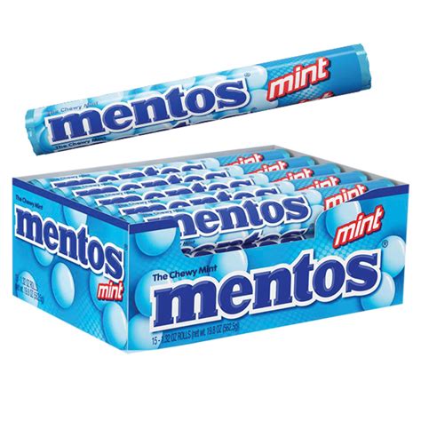 Mentos Chewy Mints - Mint - 15ct Display Box