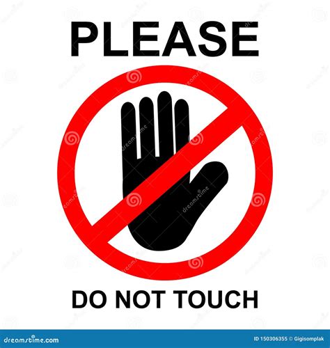 Please Don T Touch Me Hand Drawn Vector Illustration In Cartoon Comic My XXX Hot Girl