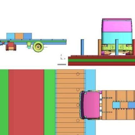 Model assembly for the bollard barrier | Download Scientific Diagram