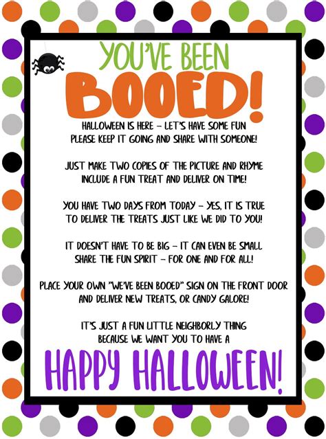 You Ve Been Booed A Free Printable For Halloween Halloween Potluck