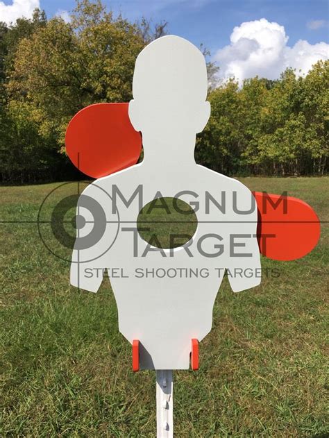 Magnum Target Ar500 Combatant Steel Hostage Reactive Idpa Etsy Shooting Targets Steel