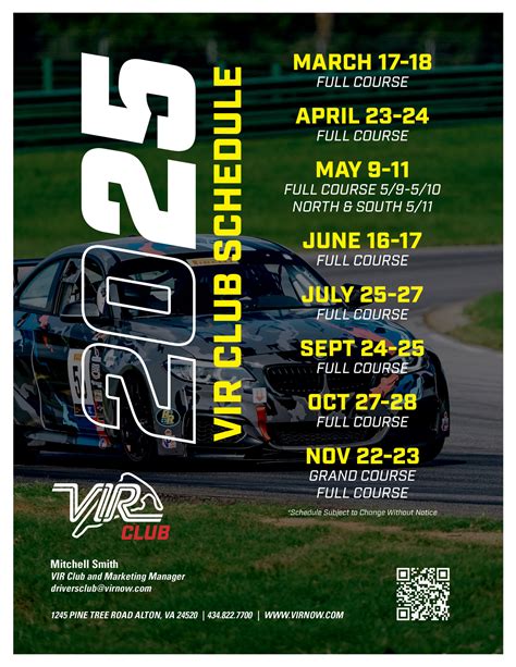 2024 Racing Schedule Release - Virginia International Raceway