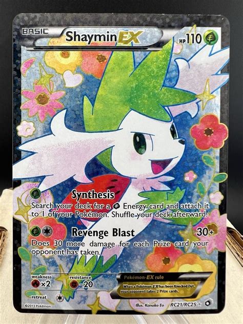 Shaymin Ex Full Art Ultra Rare Roaring Skies Pokemon Ebay