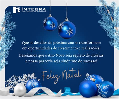 Feliz Natal e Próspero Ano Novo Notícias Integra Engenharia de