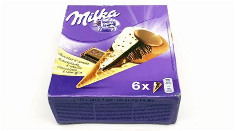 Milka Chocolate And Vanilla Ice Cream Cone 6x Youtube