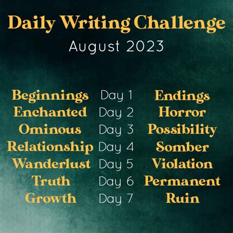 Daily Writing Challenge - DAILY WRITING CHALLENGE 2023 IS BACK!