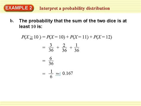 Example Construct A Probability Distribution Let X