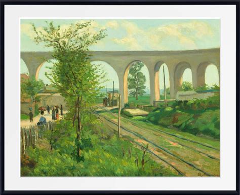 The Arcueil Aqueduct At Sceaux Railroad Crossing 1874 Armand Guilla