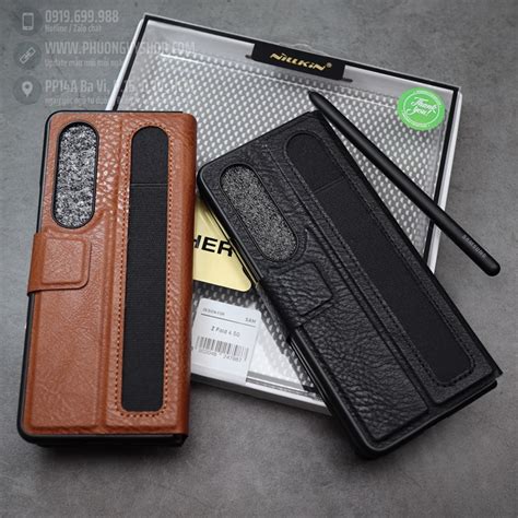 Bao Da Galaxy Z Fold Nillkin Aoge Leather Case