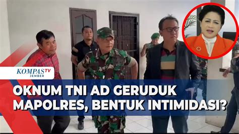 Insiden Oknum TNI AD Geruduk Mapolres Medan Bentuk Intimidasi Ke