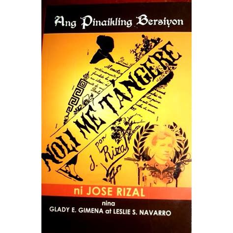 Noli Me Tangere Ni Dr Jose Rizal Tagalog Version Philippine Book My