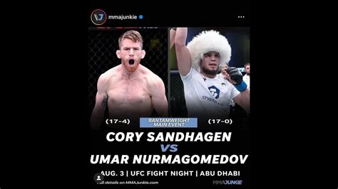 Cory Sandhagen Vs Umar Nurmagomedov Remastered Ufc Fight Night