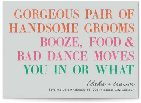 These Gay Wedding Invitations Are Making Our Lives