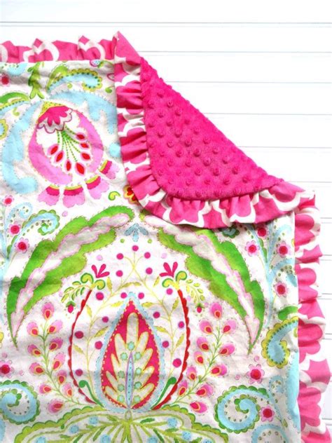 Pink Minky Blanket Kumari Garden Etsy Pink Minky Blanket Blanket