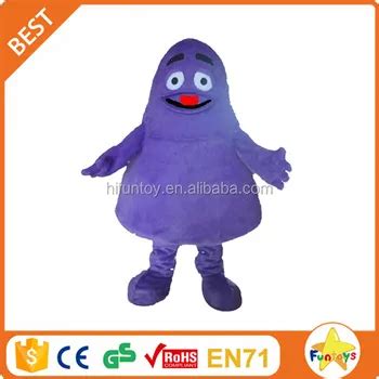 Funtoys Ce Grimace Purple Monster Mascot Costume Cartoon Character ...