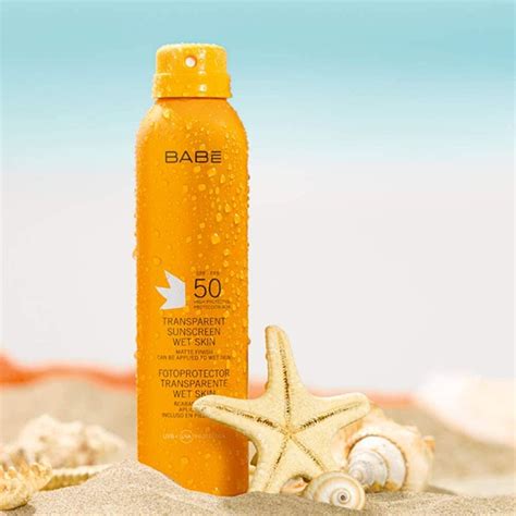 BABE Transparent Sunscreen Wet Skin SPF sunscreen ml Mēness aptieka