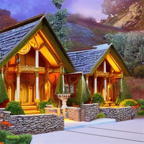 Residence In The Style Of Rivendell Stable Diffusion OpenArt