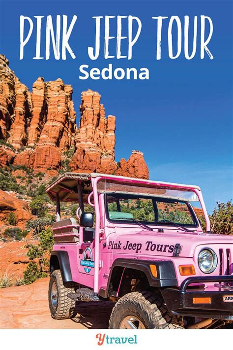 pink jeep tour sedona in the desert