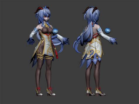 Ganyu From Genshin Impact 3d Model Cgtrader