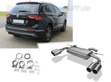 Sportauspuffe Sportauspuffanlagen F R Vw Tiguan Ad Tsi Motion