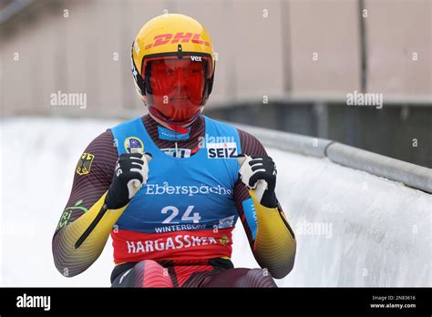 Max Langenhan From Germany Celebrates At The Finish Line After The