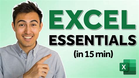 Learn Excel Essentials In Just Minutes Youtube