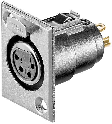 Xlr Eb Xlr Panel Socket Pin With Lock At Reichelt Elektronik