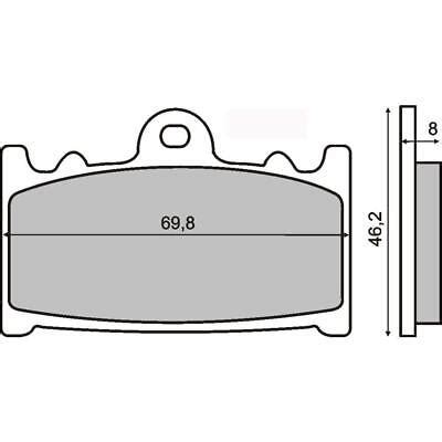 Plaquettes De Frein Avant Pour Suzuki GSF 650 A Naked Bandid ABS 2008