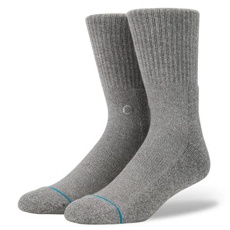 Stance Stance M311d14ico Grh Mens Icon Crew Grey Heather Socks