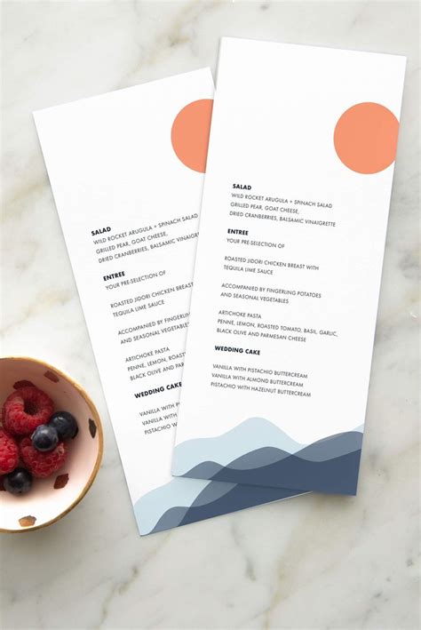 Mountain Wedding Menu For Mountain Elopement Colorado Wedding