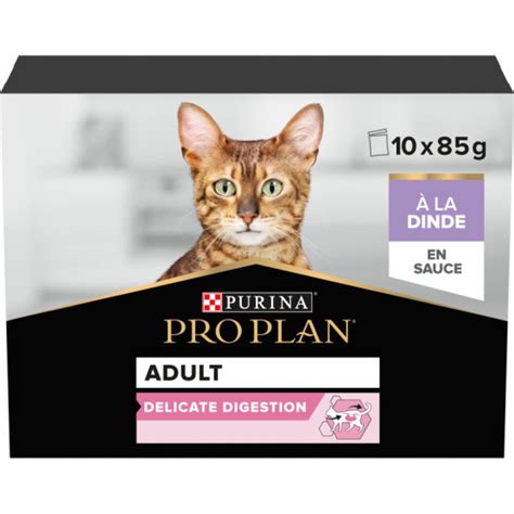 Sachet Repas Purina Pro Plan Cat Adult Delicate Digestion Saveur Dinde