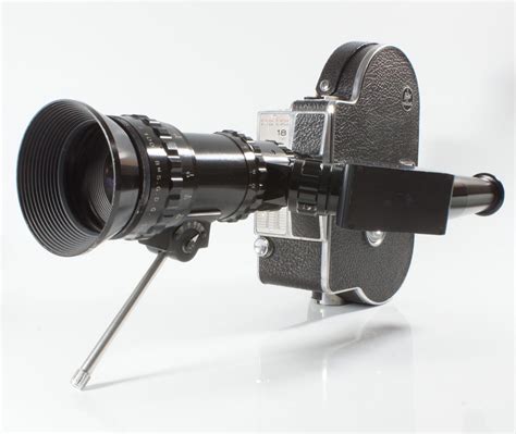 Paillard Bolex H16 M 16mm Movie Camera With 25 100mm Reflex Zoom Lens