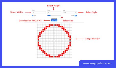 Pixel Circle Generator - Minecraft Circle Generator