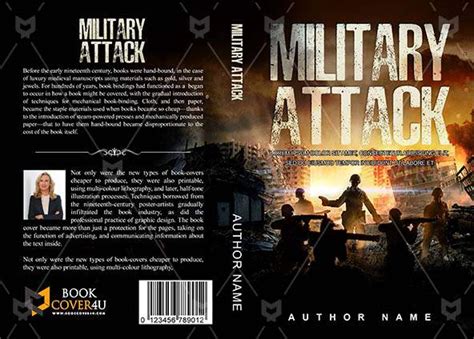 Thrillers Book cover Design - Military Attack