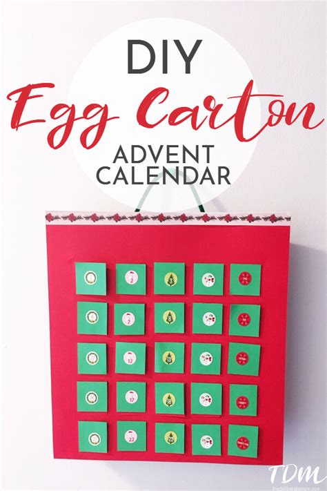 Advent Calendar Egg Carton Drucie Tressa