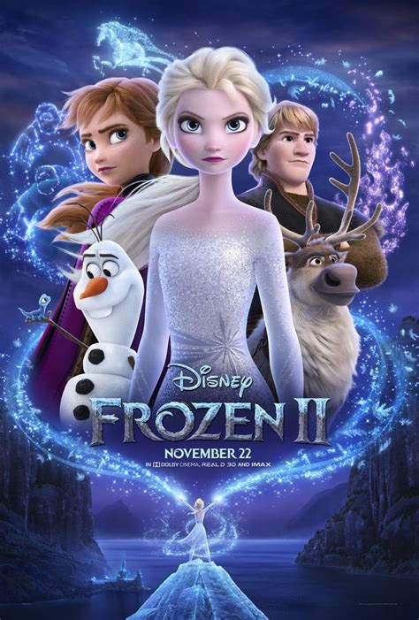 Frozen 2 Movie Poster Glossy High Quality Print Photo Wall Art Kristen Bel Idina Menzel Josh Gad ...