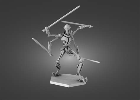 Free Stl File General Grievous For Board Game Starwars D Printing