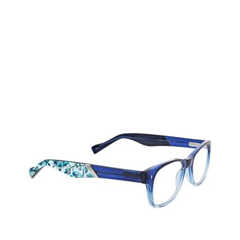 Vera Bradley Courtney Patterned Frame Reading Glasses Women In Cloud Vine Blue 2 00