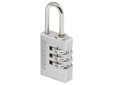 Master Lock Aluminium 20mm 3 Digit Combination Padlock MLK7620 Fruugo UK