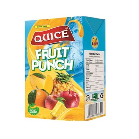 Quice Fruit Punch Tetra 250 Ml X 36 Mps Mart