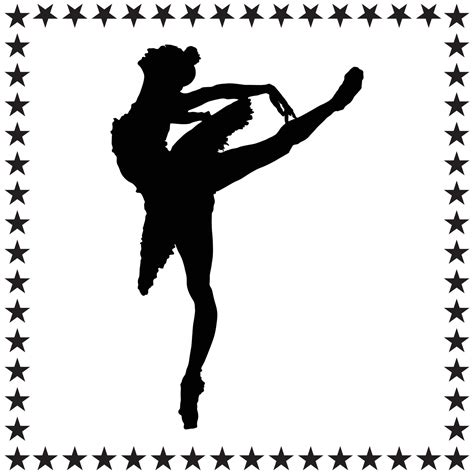 Ballet Silhouette illustration, Ballet Silhouette, Ballet Silhouette art on white background ...