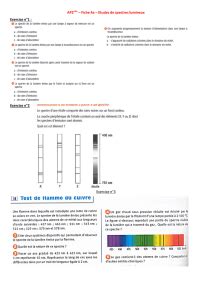 Evaluation Lumi Res Et Spectres Correction Exercice Qcm