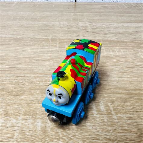 Paint Splattered Thomas Thomas The Tank Engine And Friends Wooden