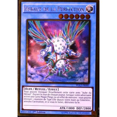 Carte YU GI OH GOLD PGL2 FR085 Héraut De La Perfection NEUF FR Rakuten