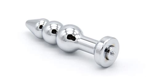 Electro Anal Butt Plugs Metal Gay Butt Beads Tail Four Size Sex Toys Diy Electro Sex Shock Sex